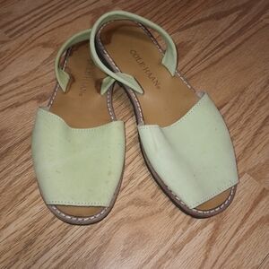 Cole Haan Sandals. Leather. Sage/Mint Green. Women's 8M